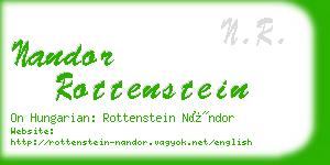 nandor rottenstein business card